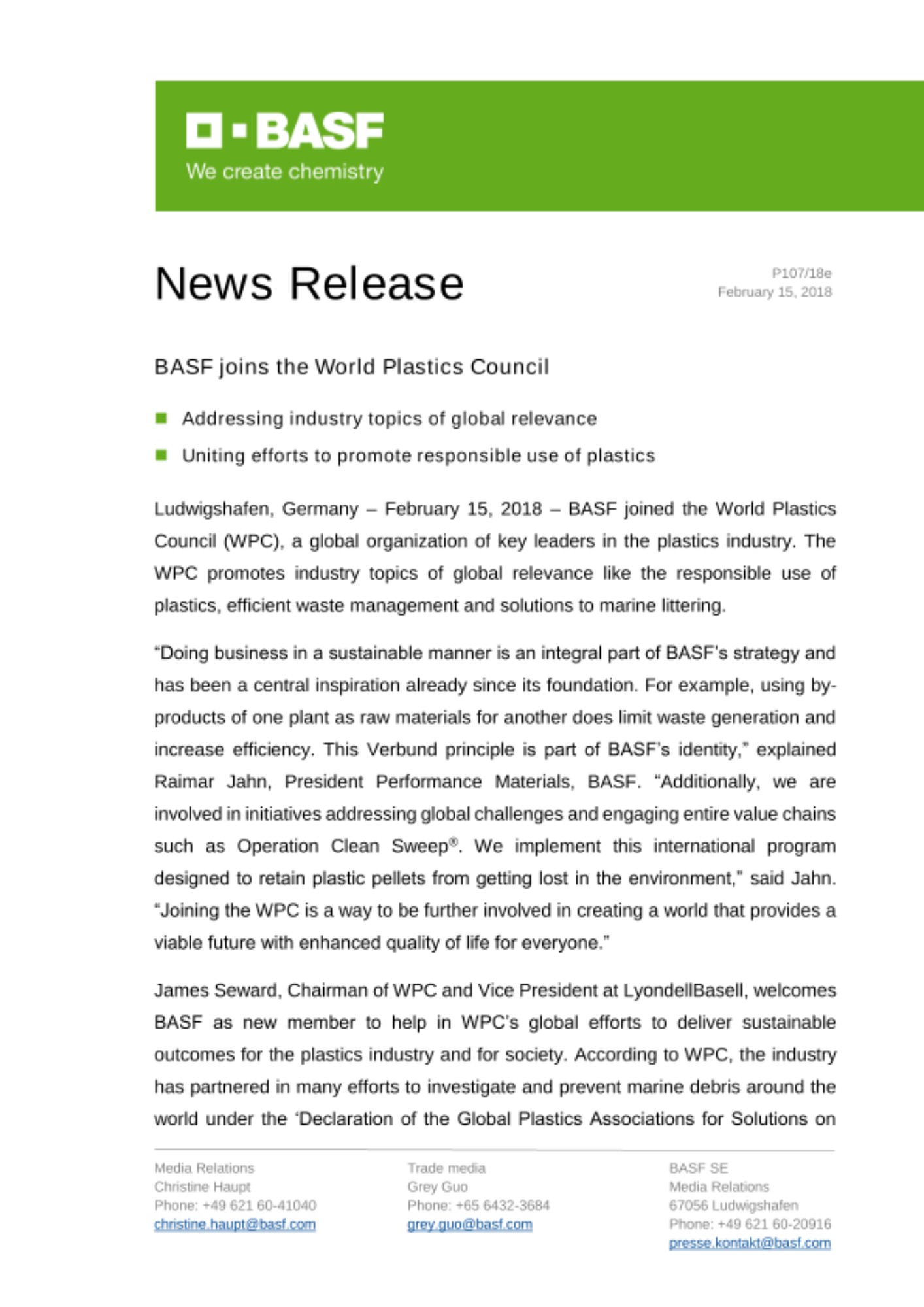 News Release News Release